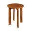 Table de bout en bois massif 3 pieds Daleia