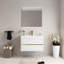 Lavabo pour salle de bain, conception flottante, comptoir, meuble-lavabo blanc brillant de 36 po, espace de rangement généreux, matériaux,
