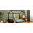 Metal Floor Bed Frame With House Shaped Design And Safety Guardrails-423239662
