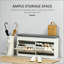 Banc capitonné avec rangement Design simple, confortable et durable, banc multifonctionnel-1153566048