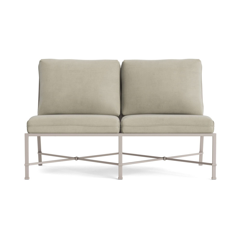 Venetian Outdoor 2 - Seat Loveseat, Dove, Fusion Neptune