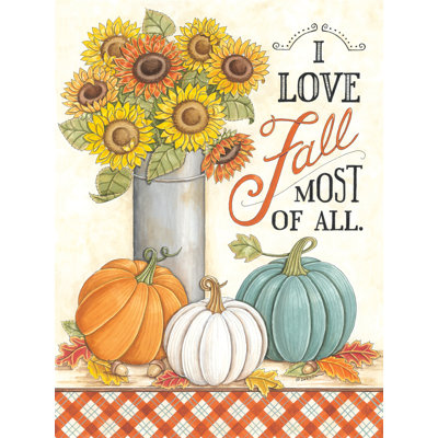«Jakobie I Love Fall Sunflowers» par Deb Strain