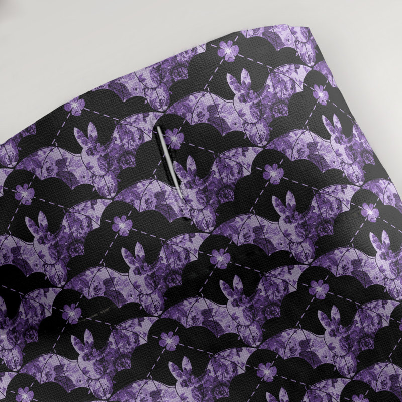 Rideau simple à fleurs chauve-souris, Mauve