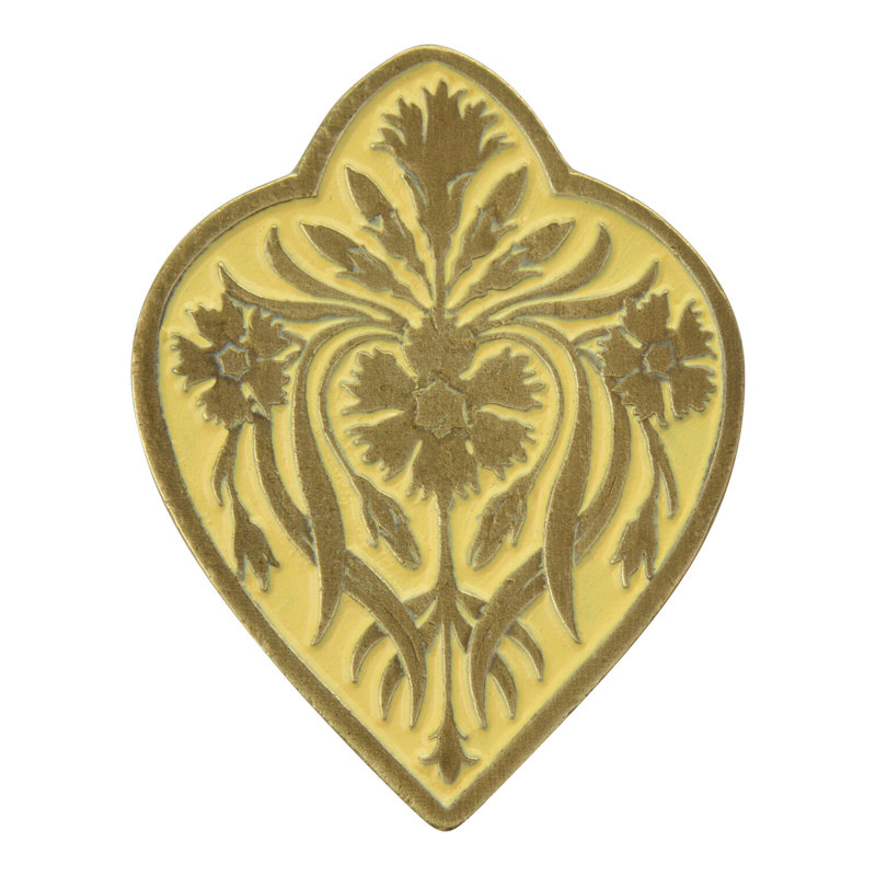 English Garden Novelty Knob, Antique Brass/Saffron