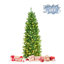 Arbre de Noël pin floqué et illuminé-1393078014