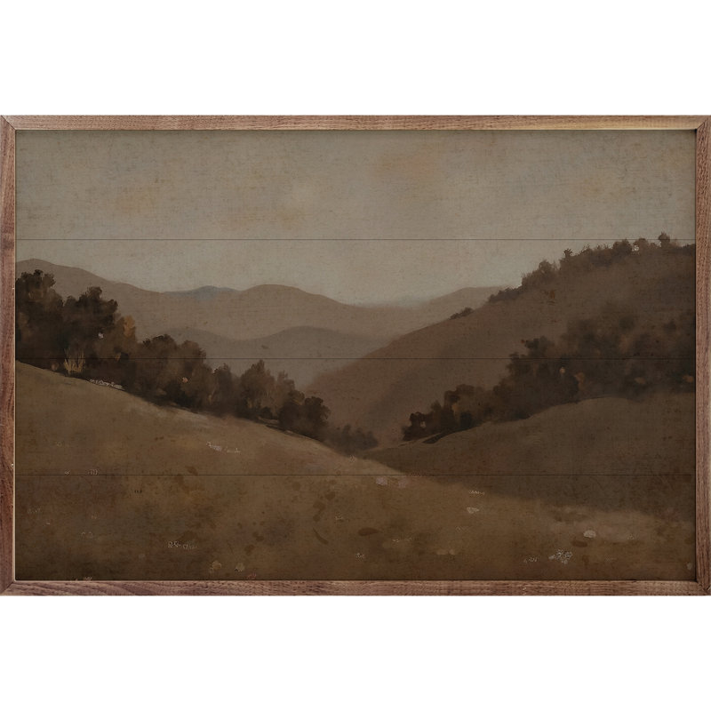 Paysage beige, H 24 po x l 36 po
