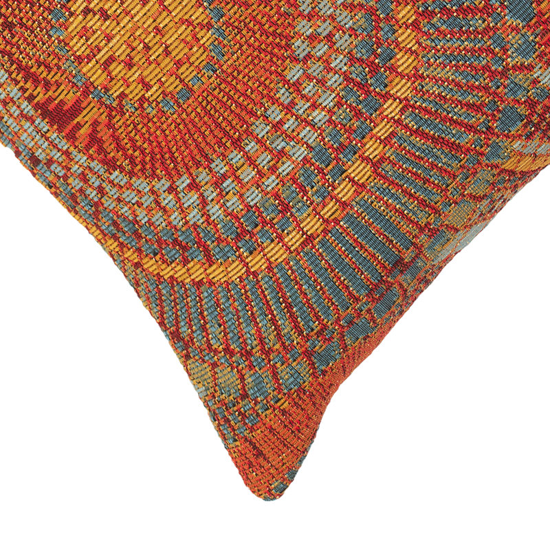 Marina Circles Indoor/Outdoor Pillow 18" X 18", Orange