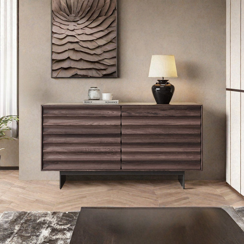 Buffet simple de style moderne Wabi-sabi