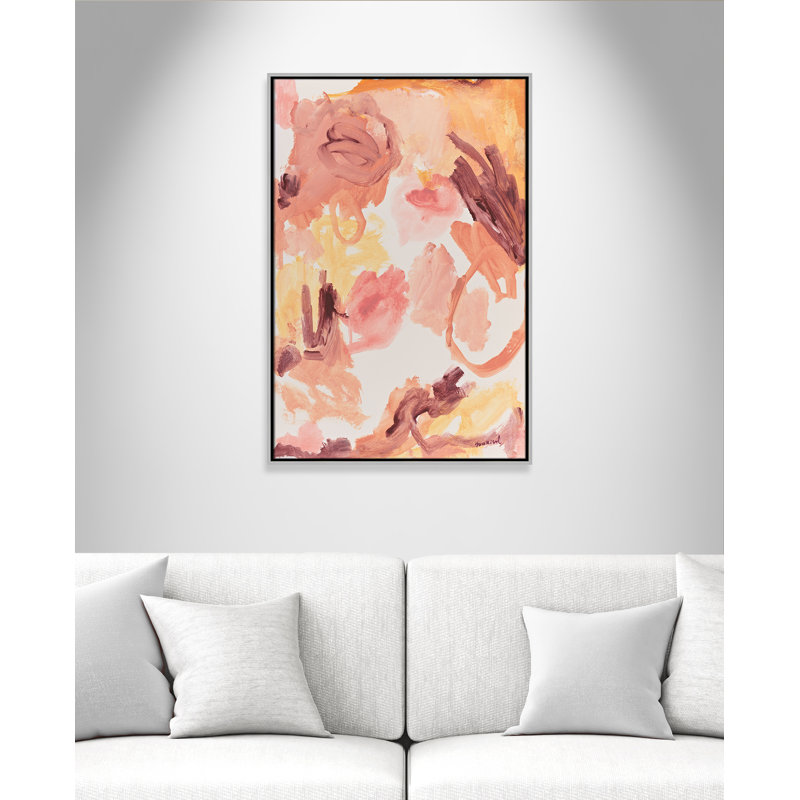 «Living In A Dream» par Marisol Evora, 25.5' W x 37.5' H, Flottant argenté