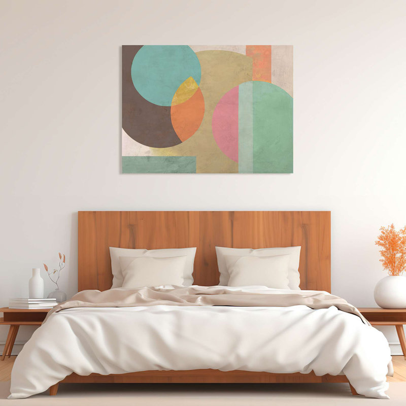 Geometric And Minimal Composition: Moon Base by Sonne Taylor - Wrapped Canvas Print, 70cm H x 100cm W