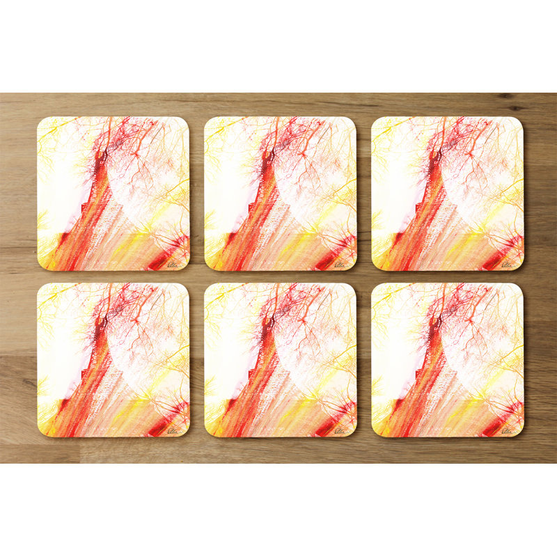 Square 6 Piece Coaster Set