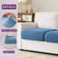 Housse pour causeuse à coussins carrés texturés-354423744