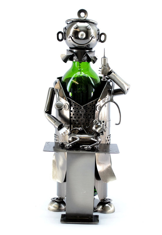 Tabletop Wine Bottle Rack in Silver