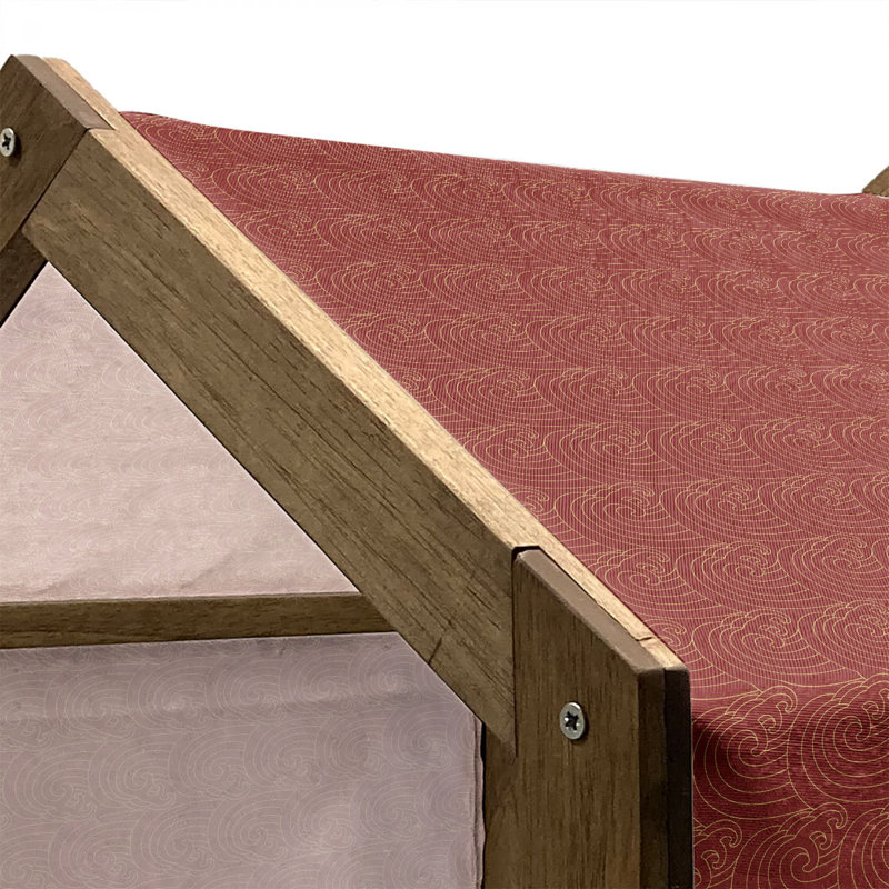 Niche pour chien en bois, H 22,44 po x l 23,62 po x P 17,72 po