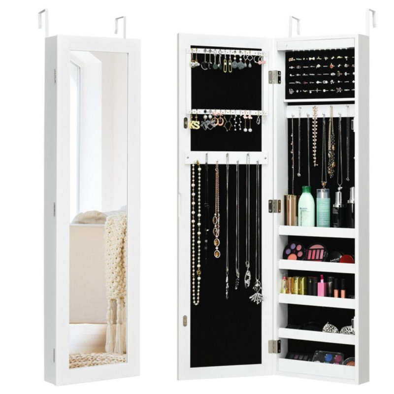Armoire à bijoux avec miroir