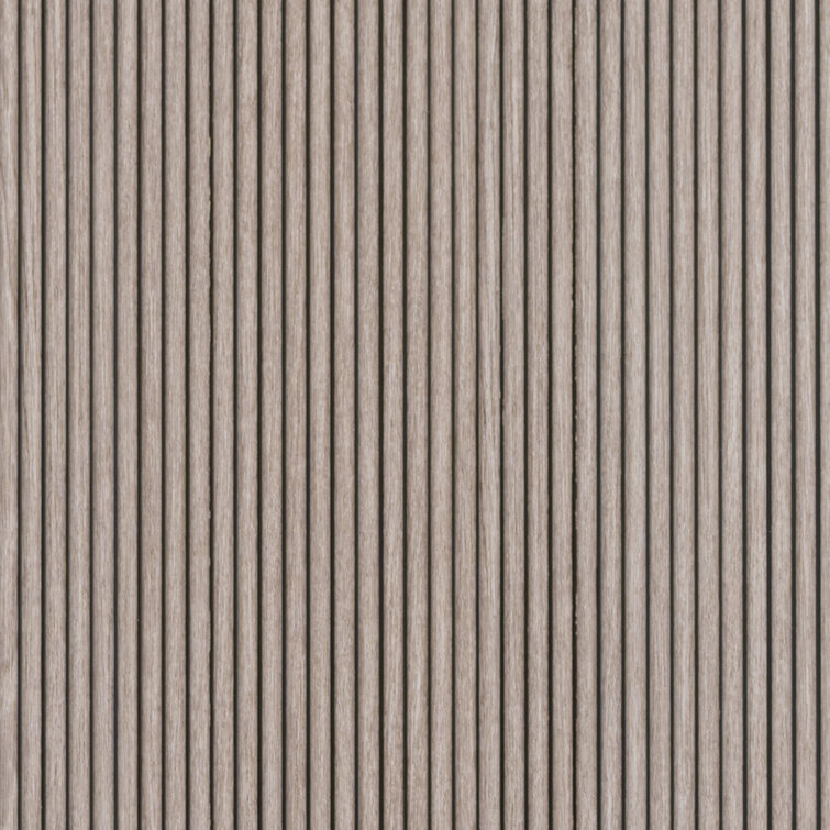 Rounded Mini Slats 112" L x 12" W x 0.25" D Polystyrene Glue-up Wood Slat Walls 93 sq.ft.