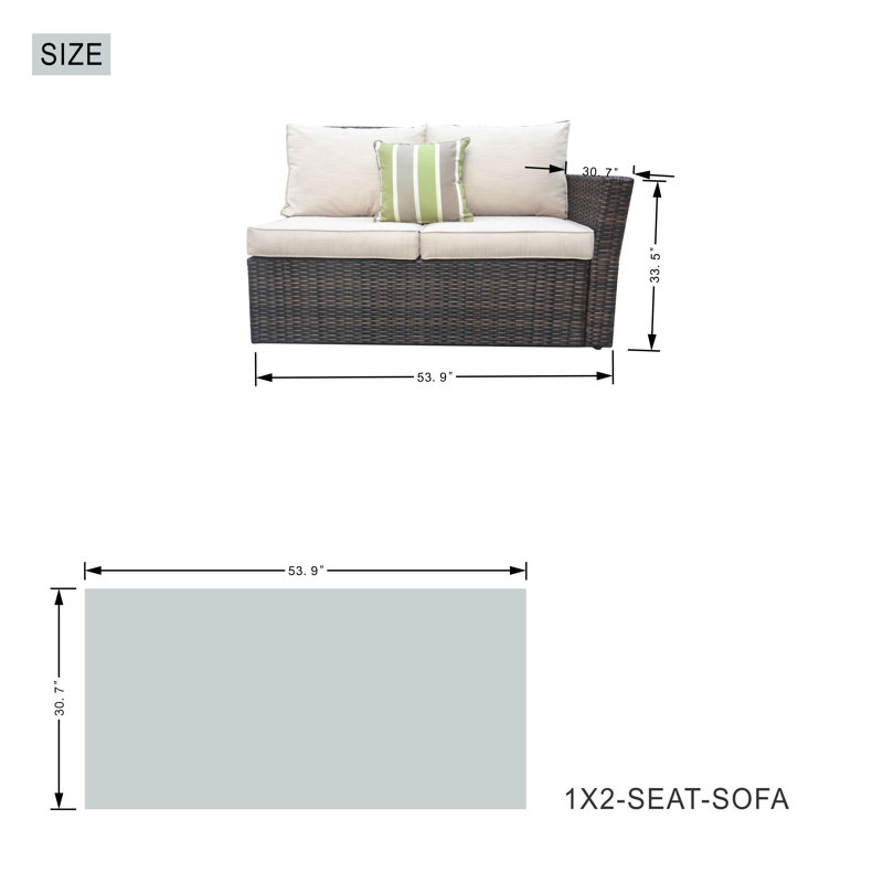 Ensemble de salle à manger rectangulaire avec coussins 71,66 po Brummett, Brun