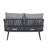 Daxton 4-Piece Outdoor Conversation Set With Thick Cushions-742358274