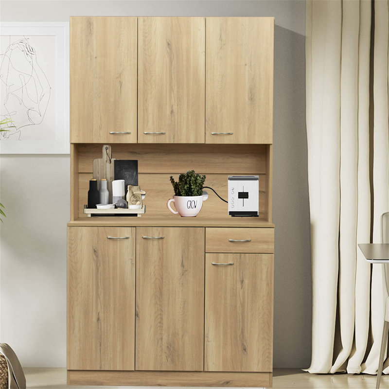 Tagerson Sideboard with Bar Hutch, Oak