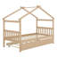 Lit en bois avec lit gigogne simple-402655806-466168140