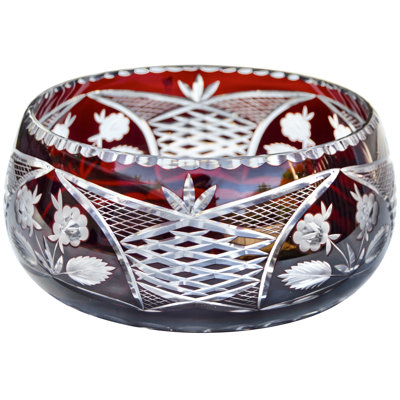 Centre de table en cristal soufflé à la main Mid Mid Century