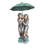Bronze 2 Kids Holding an Umbrella Fountain