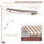 Auvent rétractable Outsunny, abri de terrasse pour auvent avec poignée à manivelle, tissu résistant aux rayons UV de 280 g / m² et structure en aluminium pour terrasse, balcon, cour