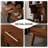 31.50"Solid Wood Pine Tempered Glass brown Sideboard