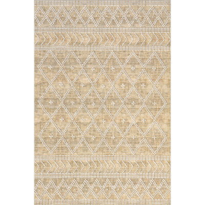 Úna Lattice SplashGuard Machine Washable Area Rug