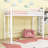 Metal Loft Bed with Ladder and Guardrails-134919524