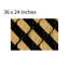 Tapis de bain rétro à motif argyle, 36 x 24 po