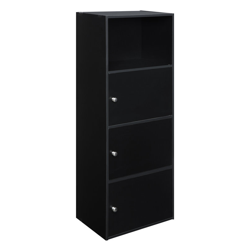 Argonaut 3-Door Accent Cabinets, Black