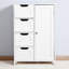 Armoire de rangement pour salle de bain avec tablettes et tiroirs réglables pour une organisation optimale