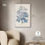 "Blue Engraving I", reproduction d'art sur toile par Art Remedy, cadre blanc, 24 x 36-552503352-552503297