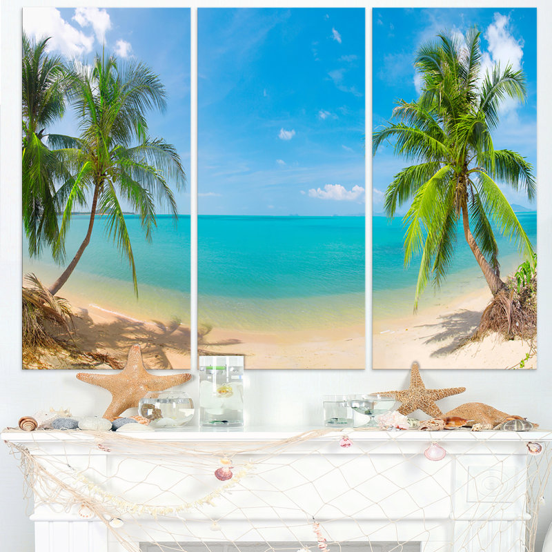 Tropical Beach Landscape Photography Canvas Print, 36" x 28"