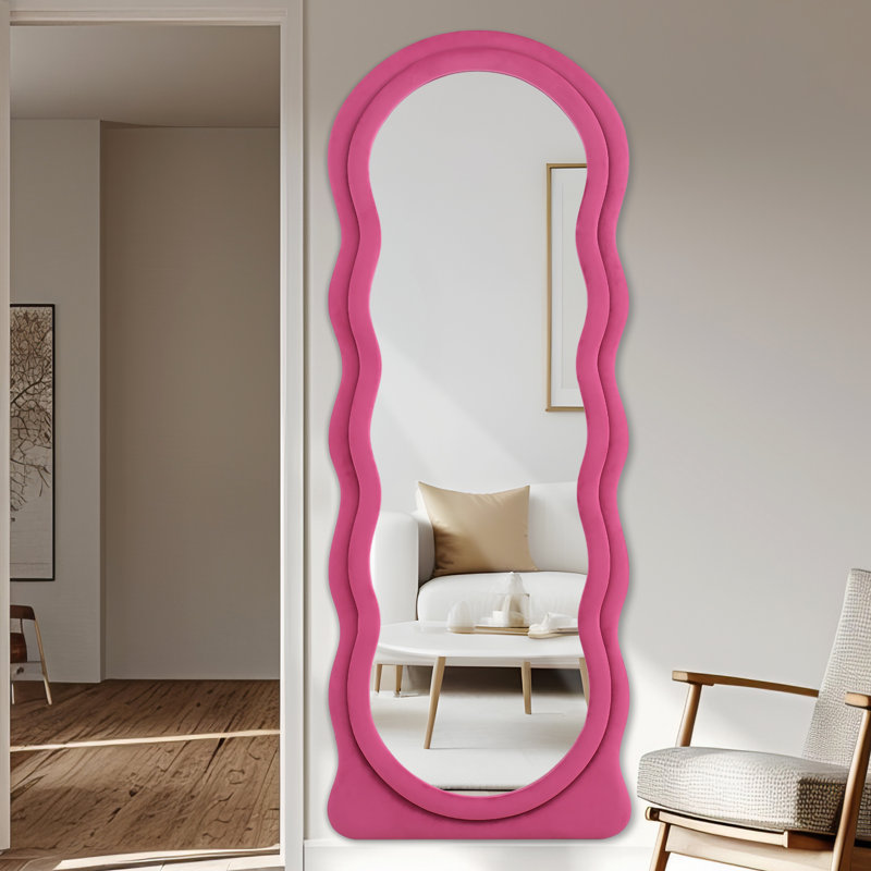 Miroir pleine grandeur, Rose millennial, 63 po x 24 po