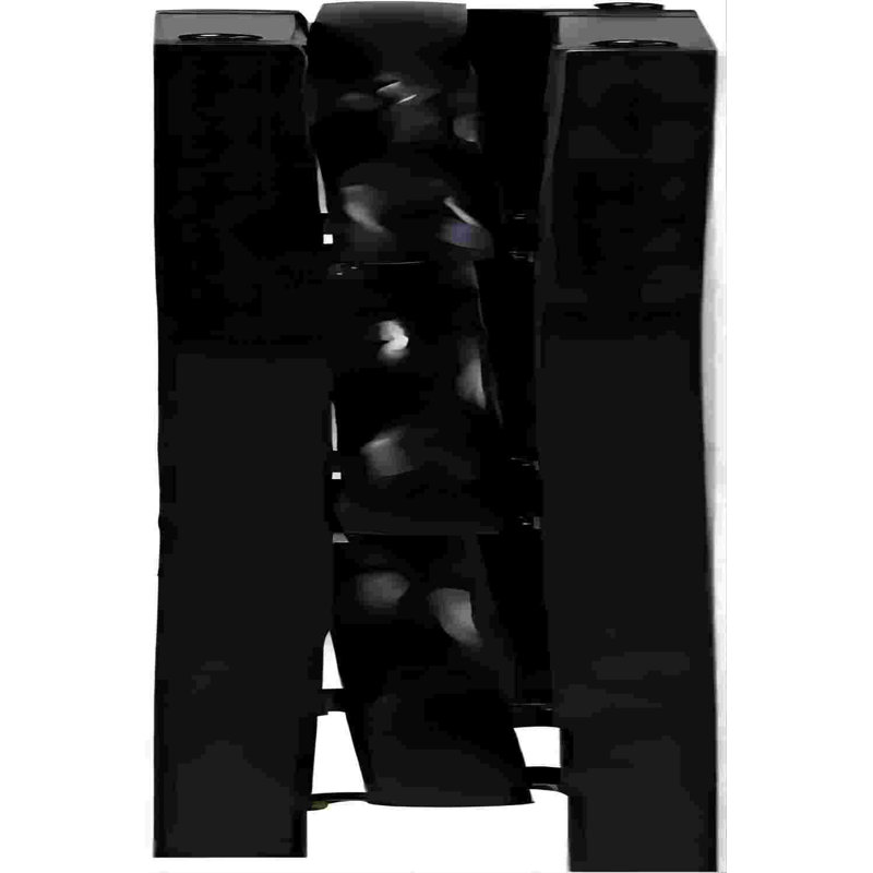 Duerr Corner Bookcase, Black, 38.8" H x 12.5" W x 11.5" D