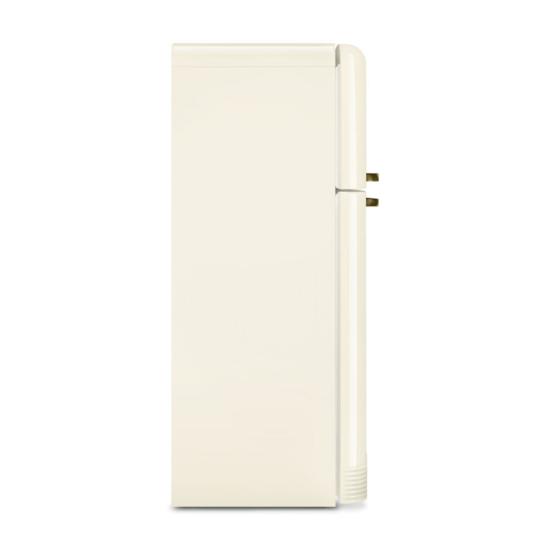 32" Smeg Fab Retro Refrigerator, Cream/Gold, Right Handed