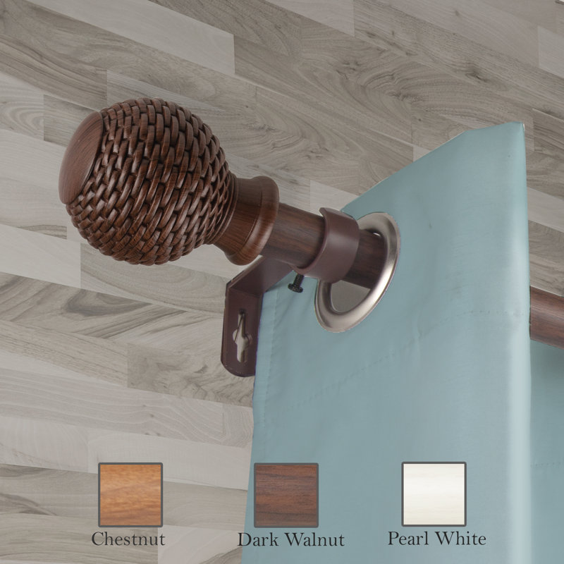 Everal Adjustable Single Curtain Rod
