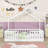 Wood Montessori Bed with Rails and Built-in LED Light-747723327-747723326