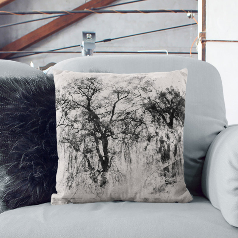 Three Trees at Winter Scatter Cushion, 55cm H x 55cm W x 20cm D