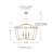 Grady 4 - Light Dimmable Lantern Square / Rectangle Chandelier-91030176