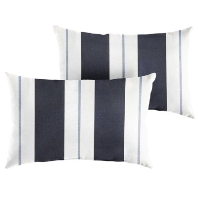 Deana Striped Sunbrella® Indoor/Outdoor Lumbar Throw Pillow
