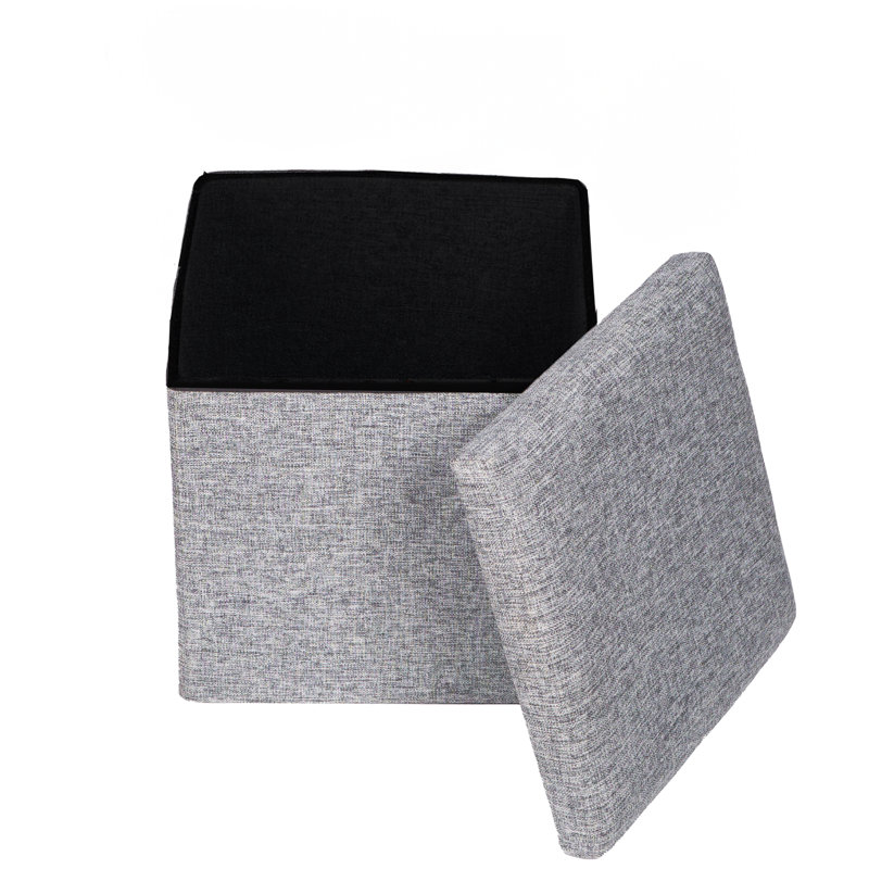 Repose-pieds carré de 11,75 po de large avec rangement