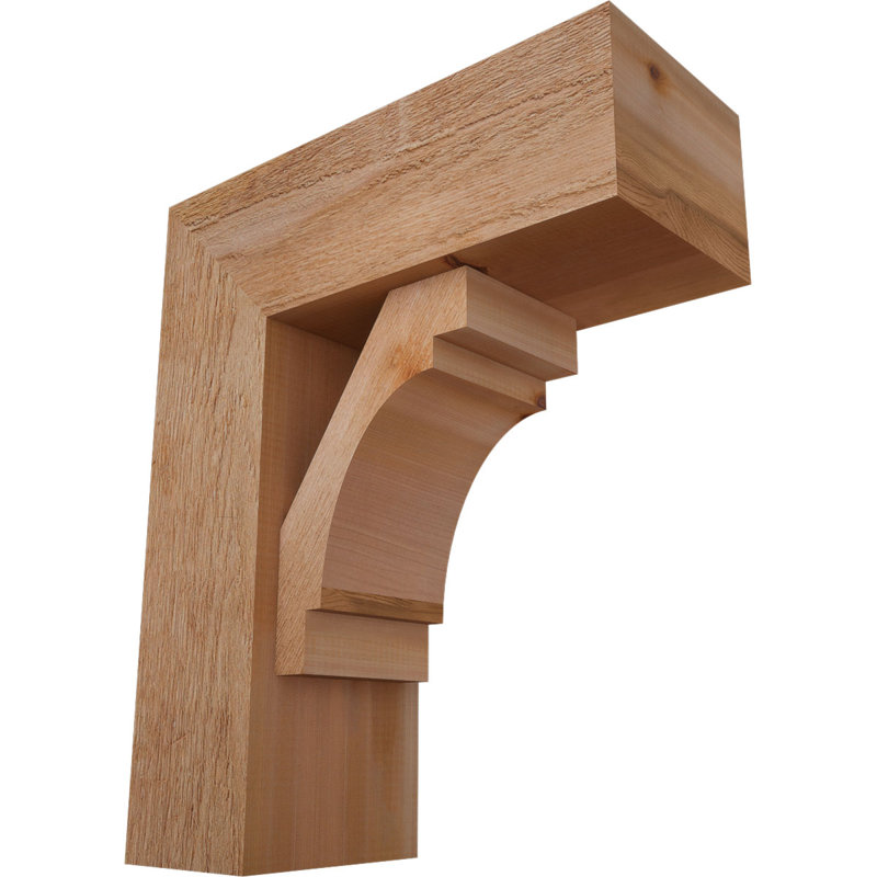Support Merced Block avec support décalé, 24 x 20, Cèdre rouge occidental de l 8 po (scié brut)