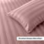 Microfiber Striped Duvet Cover Set with Pillowcases Included-117990082-117990089