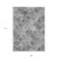 Tapis extérieur lavable abstrait gris anthracite et ivoire 9 pi x 12 pi