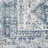 Fitz Machine Woven Oriental Sky Blue Area Rug-1394904151