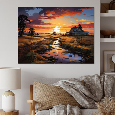 Markina " Farmhouse Sunset "