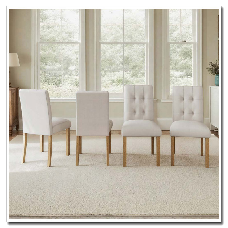 Chaises de salle à manger avec dossier, chaises en bois, Naturel